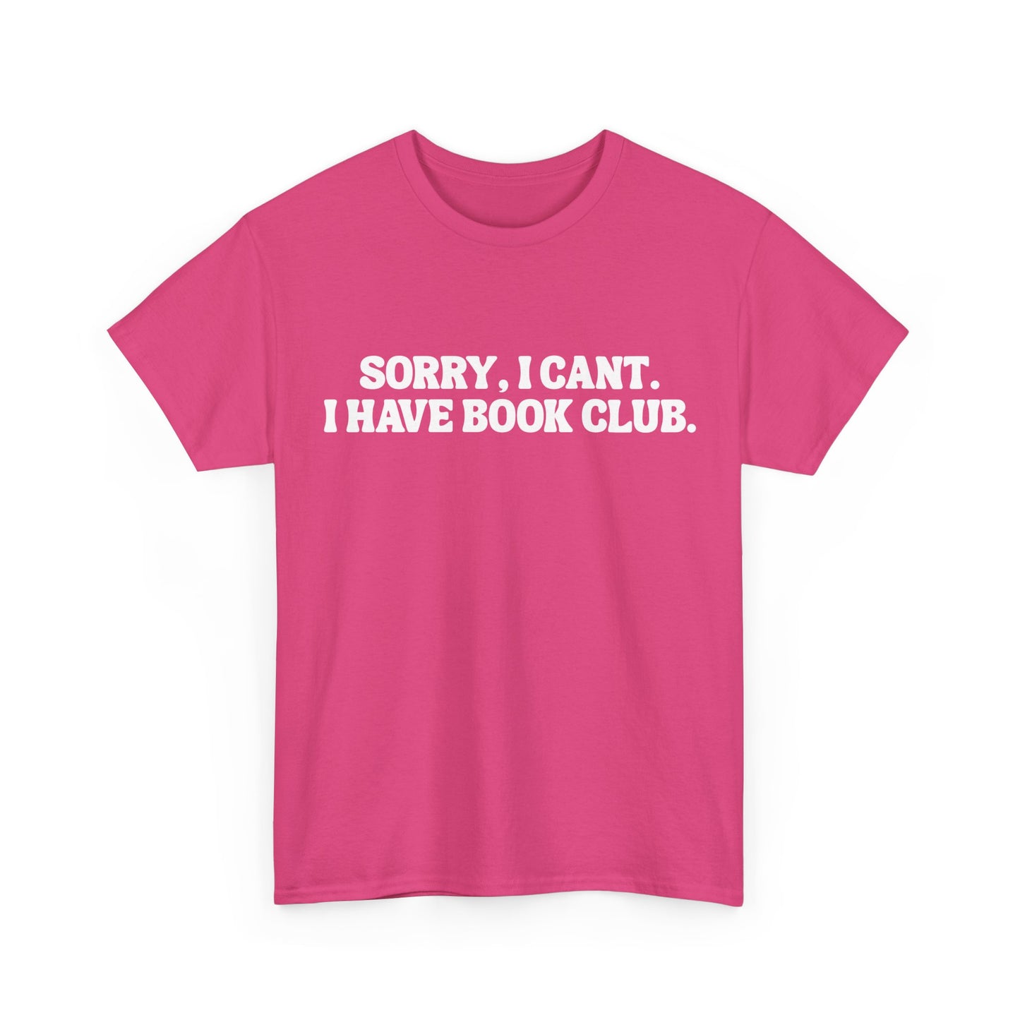 VBBB - Sorry, I can’t. I have book club.