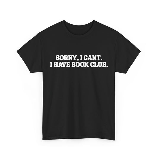 VBBB - Sorry, I can’t. I have book club.