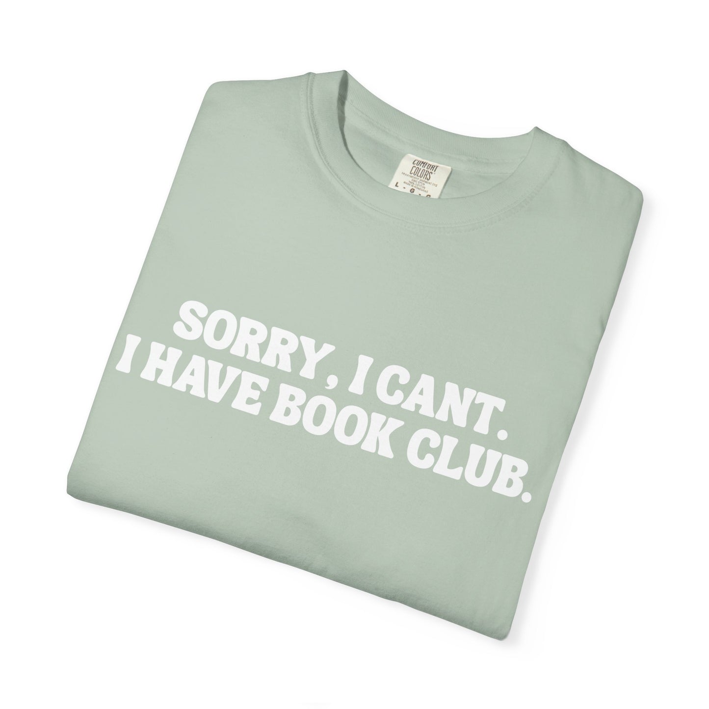 VBBB - Sorry, I can’t. I have book club.