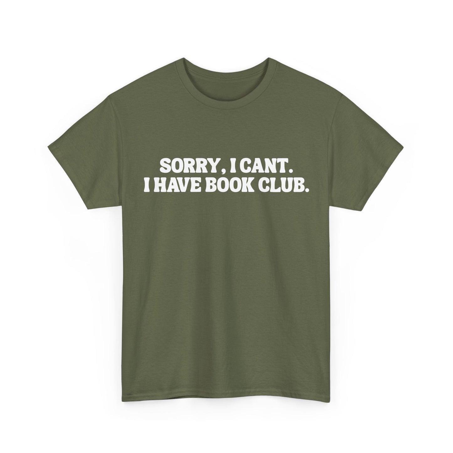 VBBB - Sorry, I can’t. I have book club.