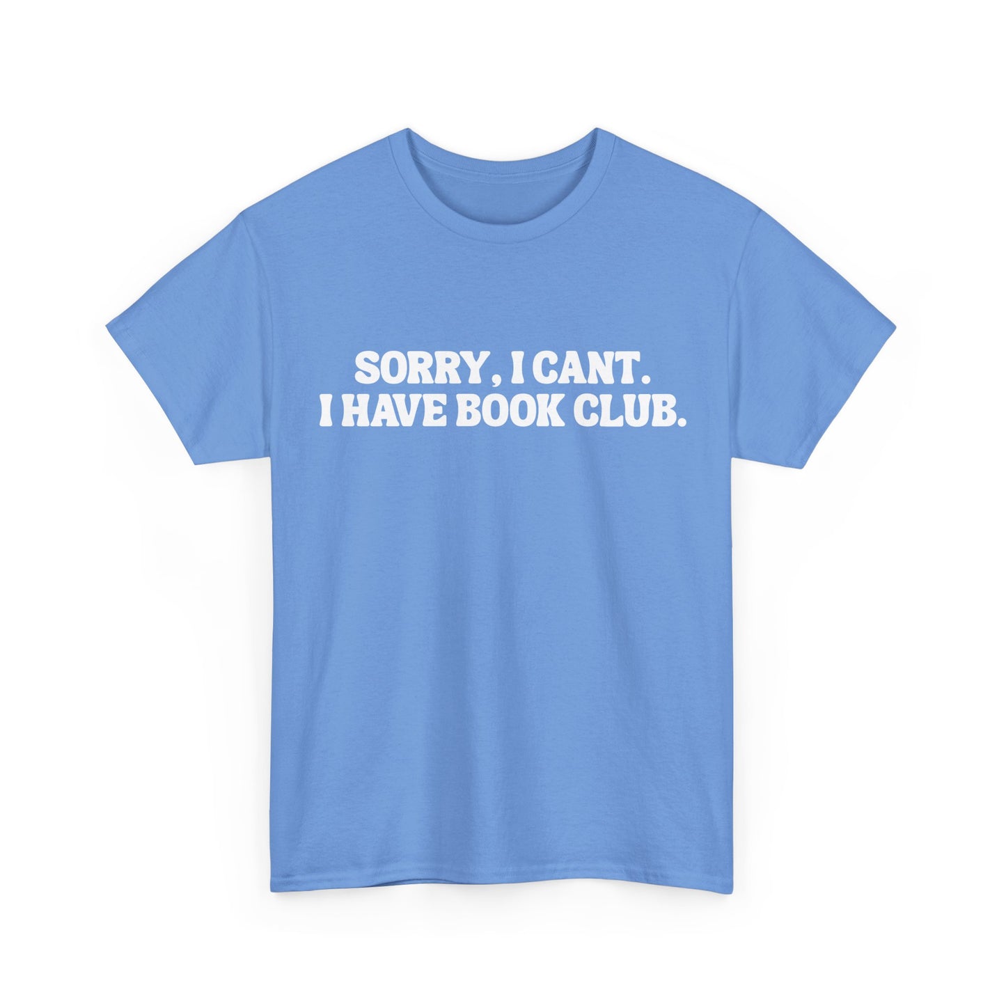 VBBB - Sorry, I can’t. I have book club.