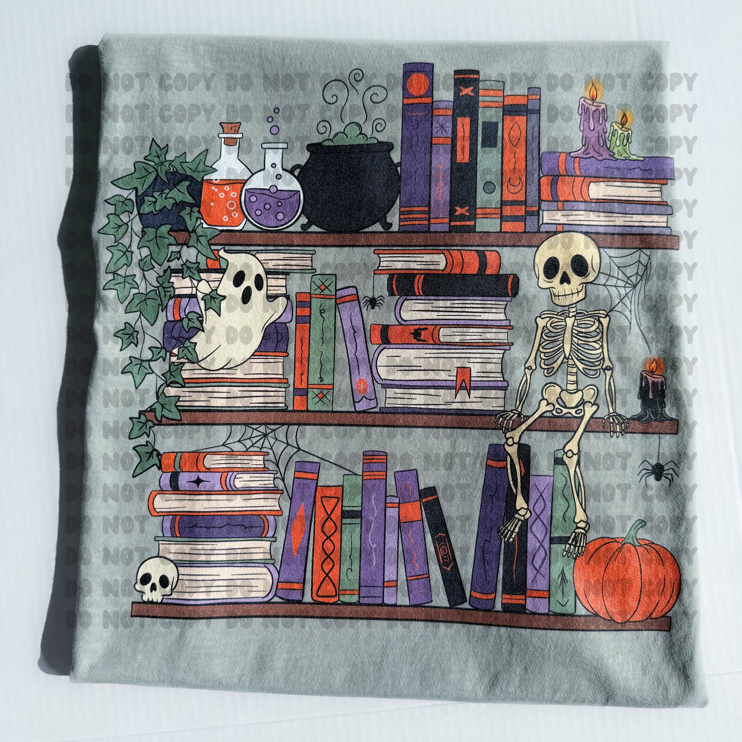 Spooky Bookshelf T-shirt