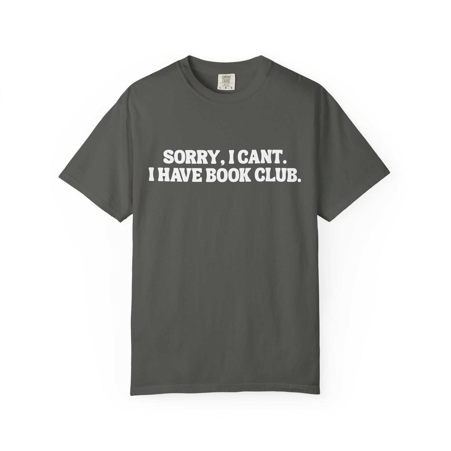 VBBB - Sorry, I can’t. I have book club.