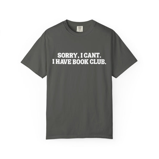 VBBB - Sorry, I can’t. I have book club.