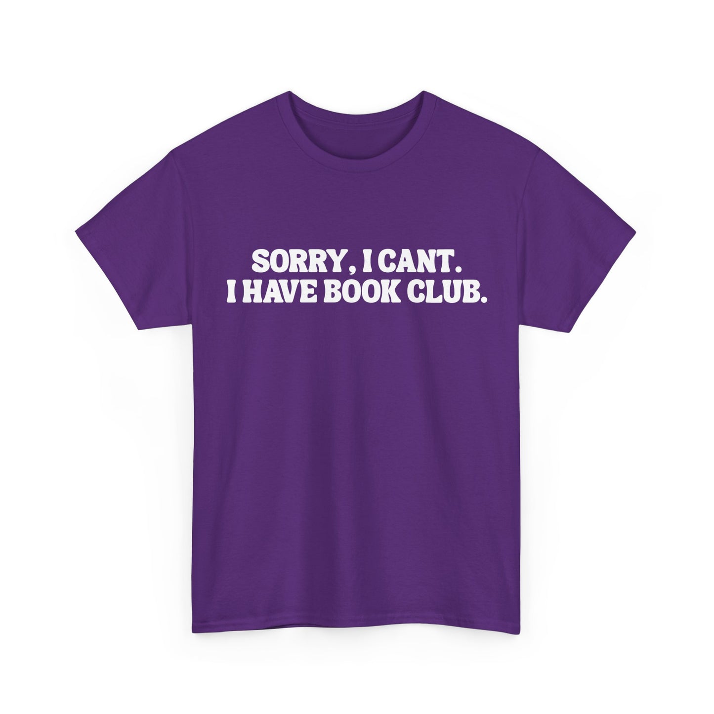 VBBB - Sorry, I can’t. I have book club.