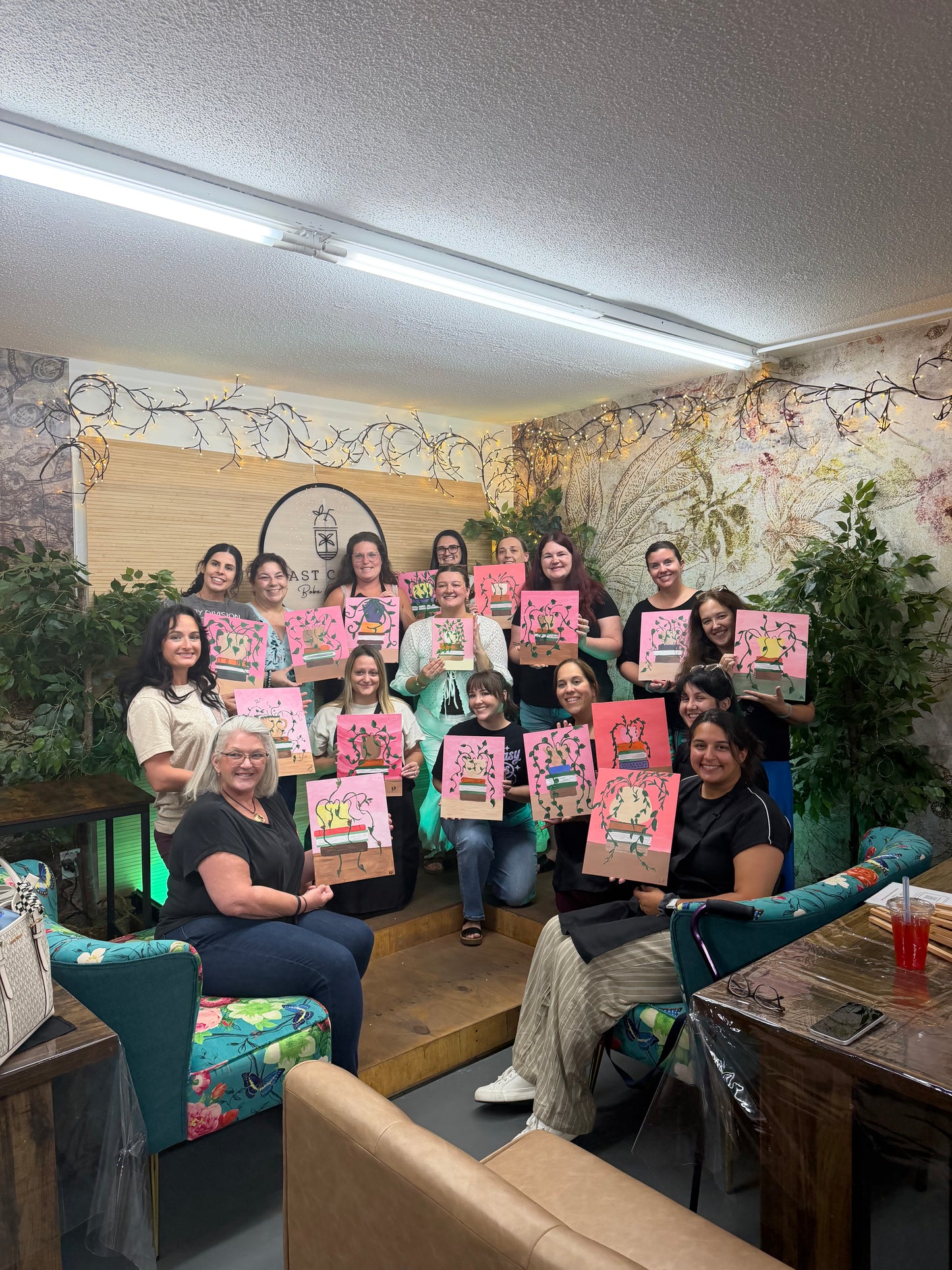 Bookish Paint and Sip - Eerie Forest Scene