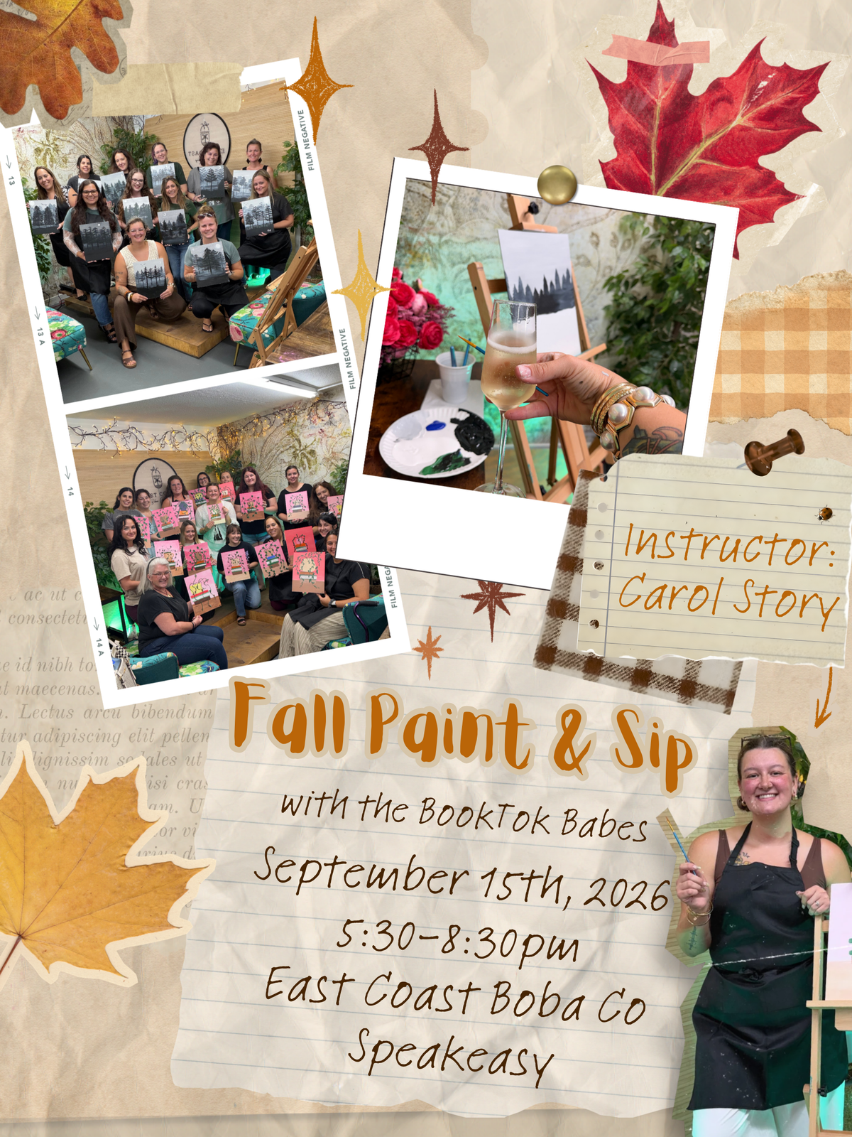 Bookish Paint and Sip - Fall Meadow