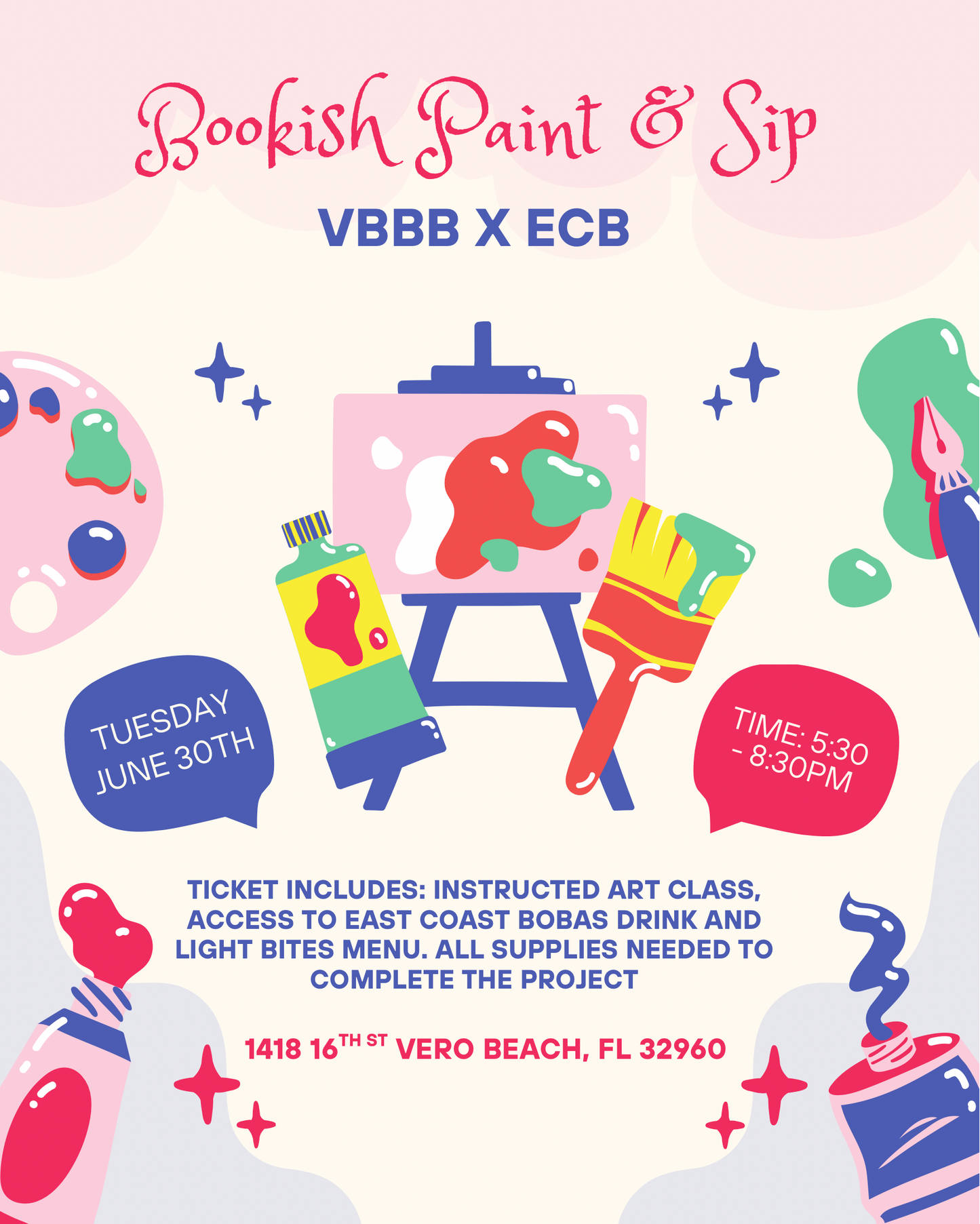 Bookish Paint and Sip